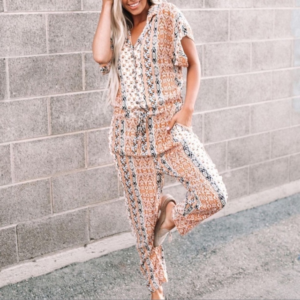 NWT Olivaceous boho jumpsuit